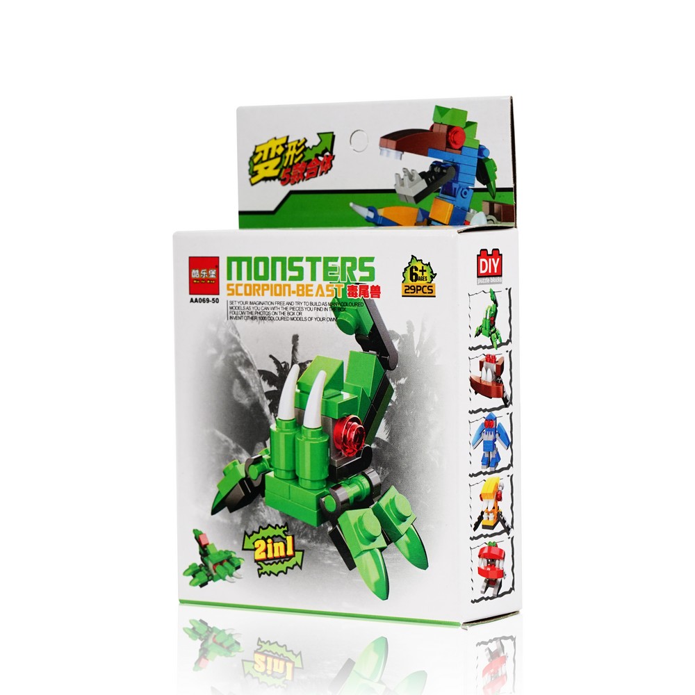 Игрушка - конструктор " Монстры " 2 в 1 24-29 элементов
Игрушка - конструктор " Монстры " 2 в 1 24-29 элементов