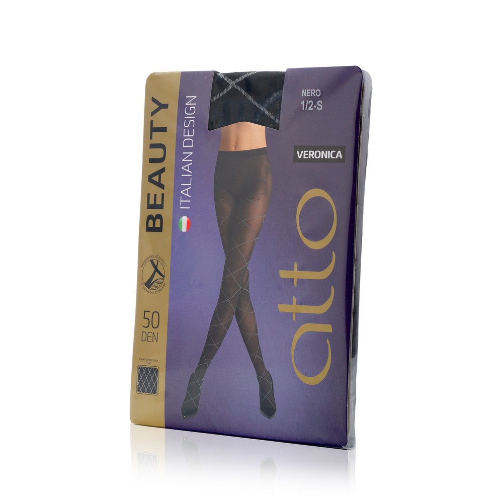 Женские колготки с рисунком Atto Beauty " Veronica " 50den , Nero , 1/2 размер
Женские колготки с рисунком Atto Beauty " Veronica " 50den , Nero , 1/2 размер