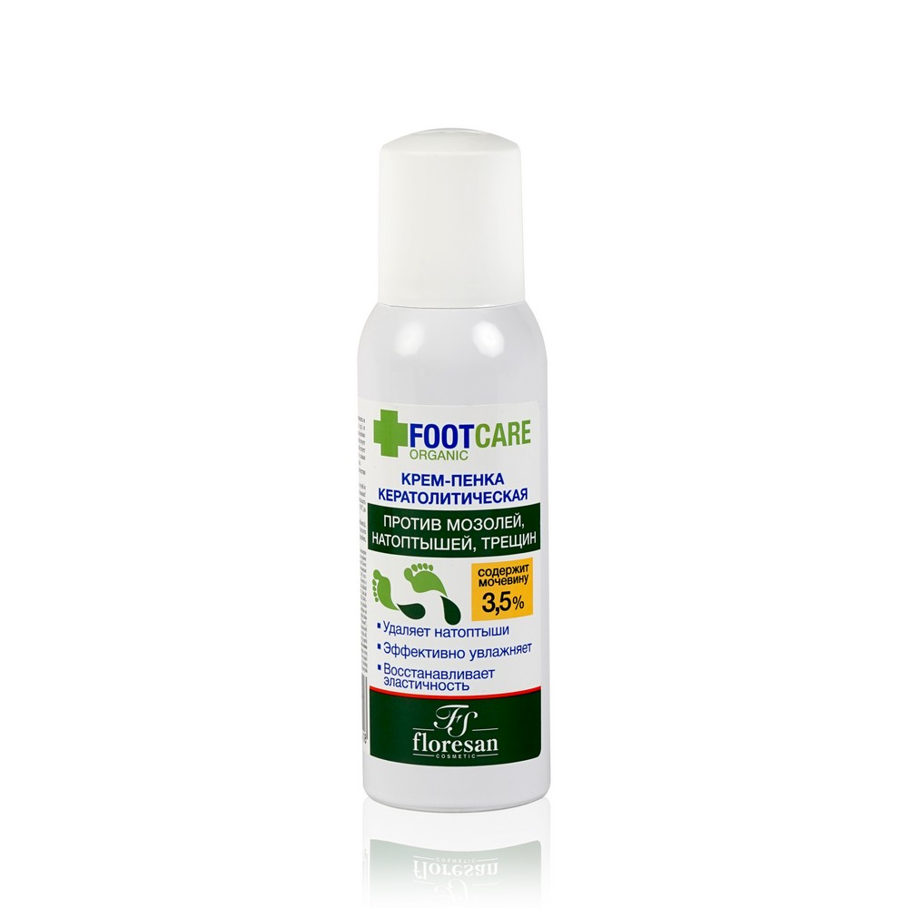 Крем - пенка кератолическая для ног Floresan Organic foot Care против мозолей, натоптышей и трещин 130мл
Крем - пенка кератолическая для ног Floresan Organic foot Care против мозолей, натоптышей и трещин 130мл
