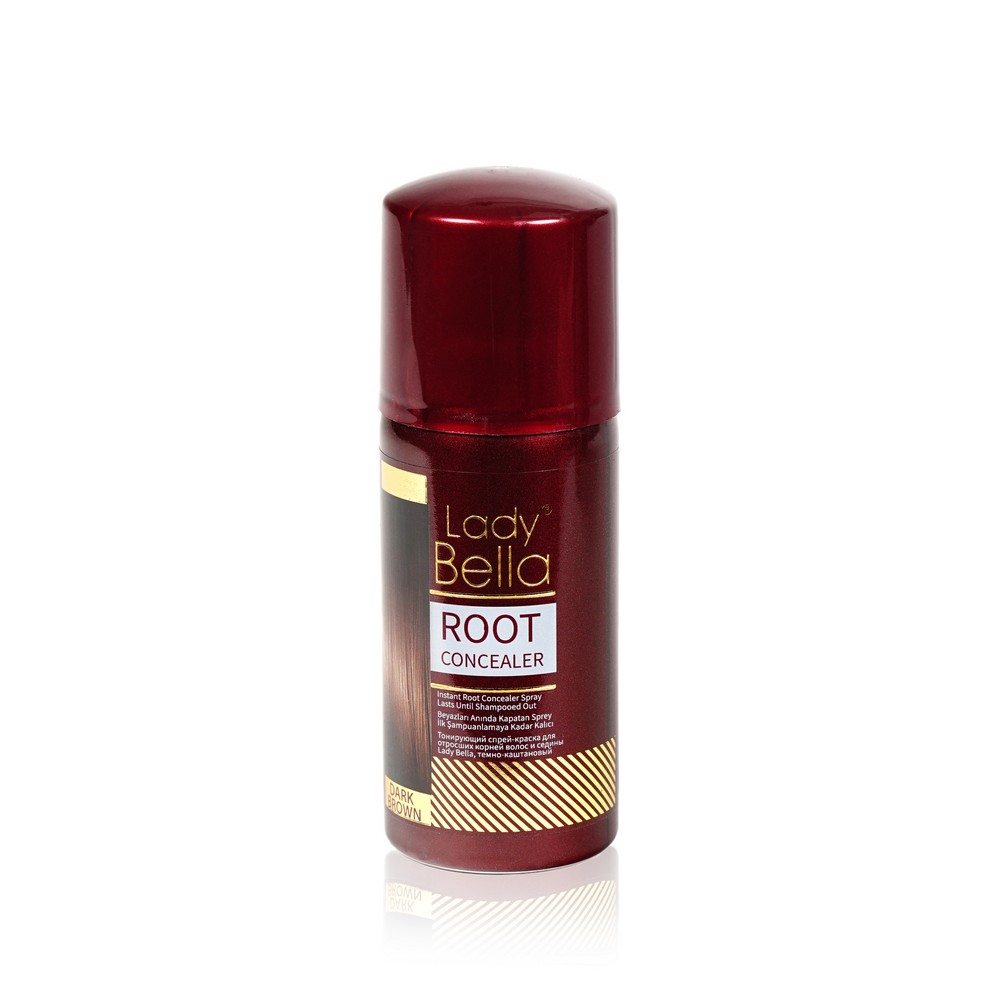 Тонирующий спрей - краска Lady Bella Root Concealer для отросших корней волос и седины , Dark brown 100мл
Тонирующий спрей - краска Lady Bella Root Concealer для отросших корней волос и седины , Dark brown 100мл