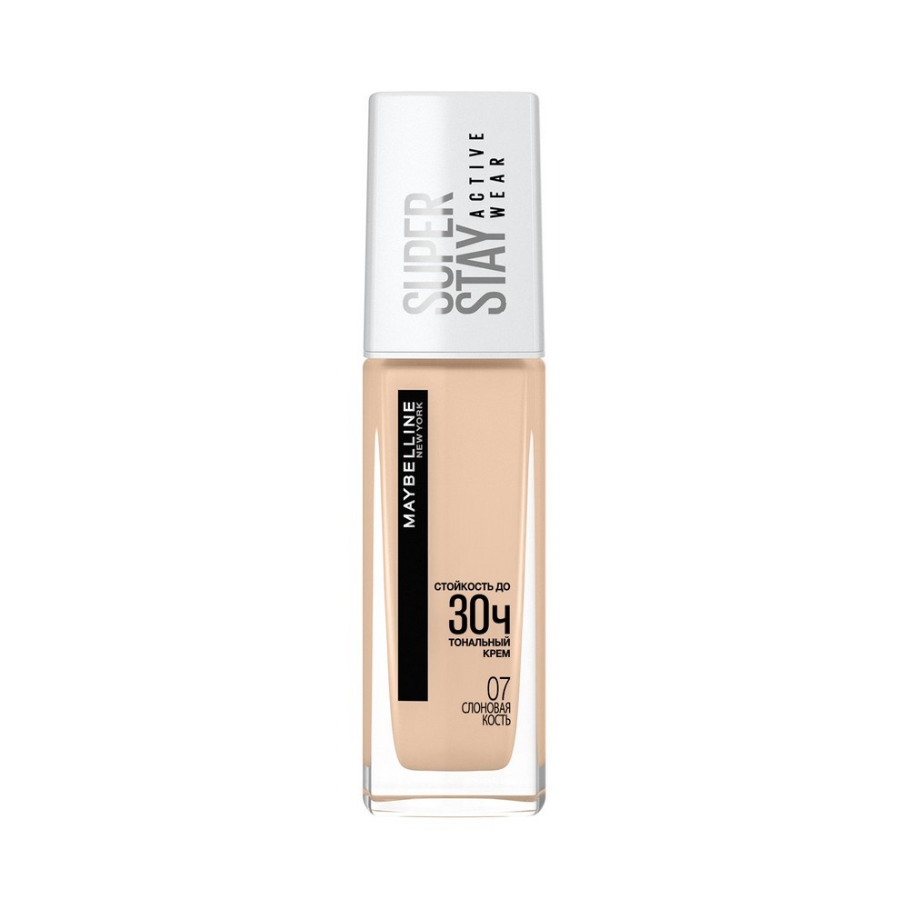Тональный крем для лица Maybelline New York SuperStay Active Wear 07 Слоновая кость 30мл
Тональный крем для лица Maybelline New York SuperStay Active Wear 07 Слоновая кость 30мл
