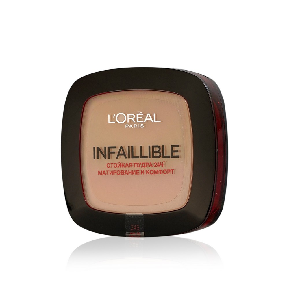 Стойкая пудра L`Oreal Paris Infaillible для лица " Матирование и комфорт " 245 Золотисто-песочный 9г
Стойкая пудра L`Oreal Paris Infaillible для лица " Матирование и комфорт " 245 Золотисто-песочный 9г