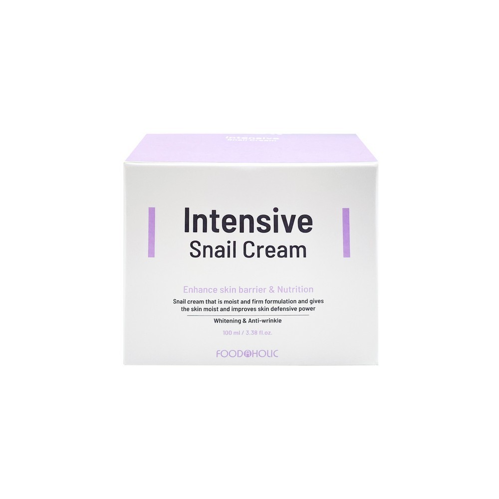 Антивозрастной крем для лица Food a Holic Intensive Snail Cream с муцином улитки 100мл
Антивозрастной крем для лица Food a Holic Intensive Snail Cream с муцином улитки 100мл