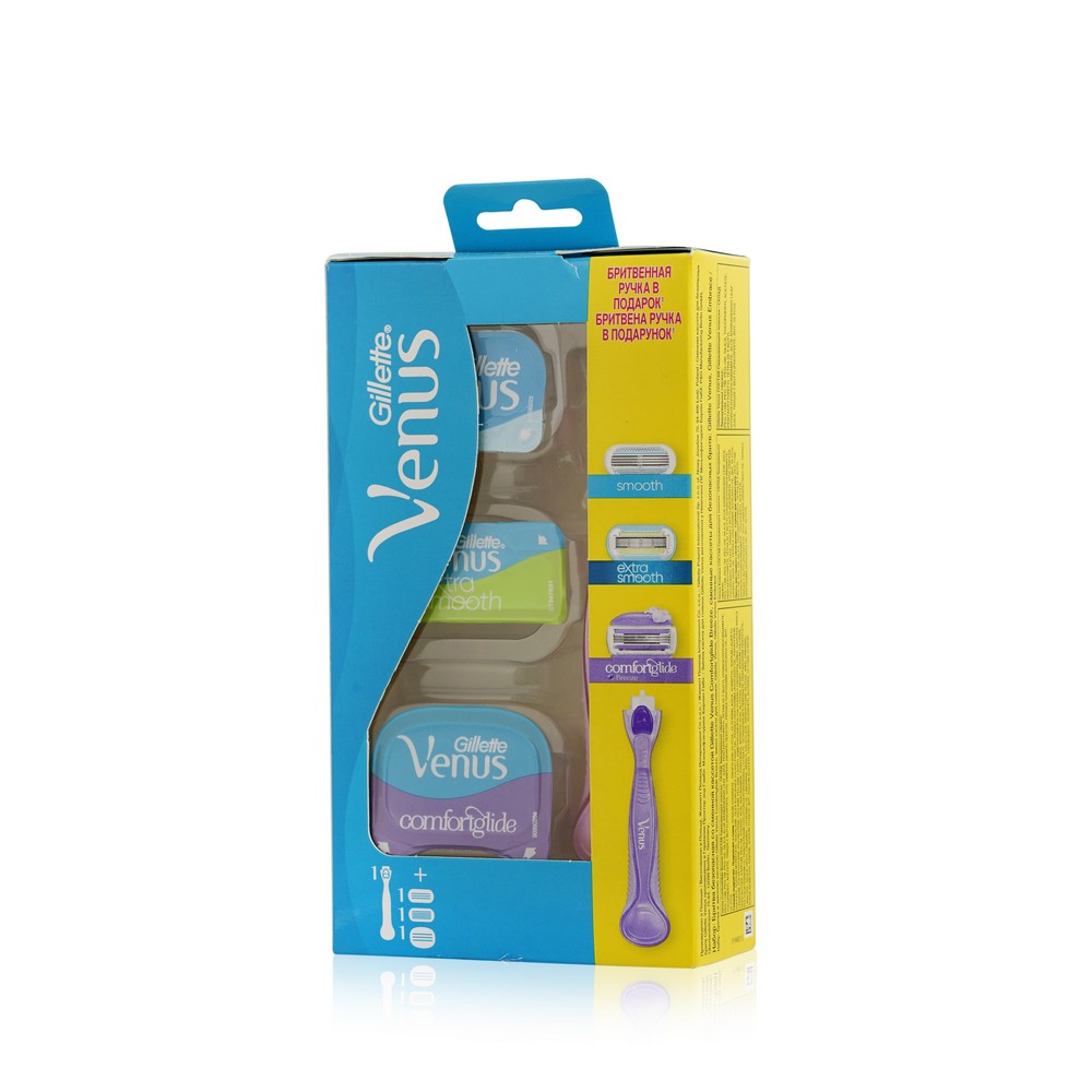 Женский станок для бритья Venus ComfortGlide SPA + сменные кассеты в ассортименте 3шт
Женский станок для бритья Venus ComfortGlide SPA + сменные кассеты в ассортименте 3шт
