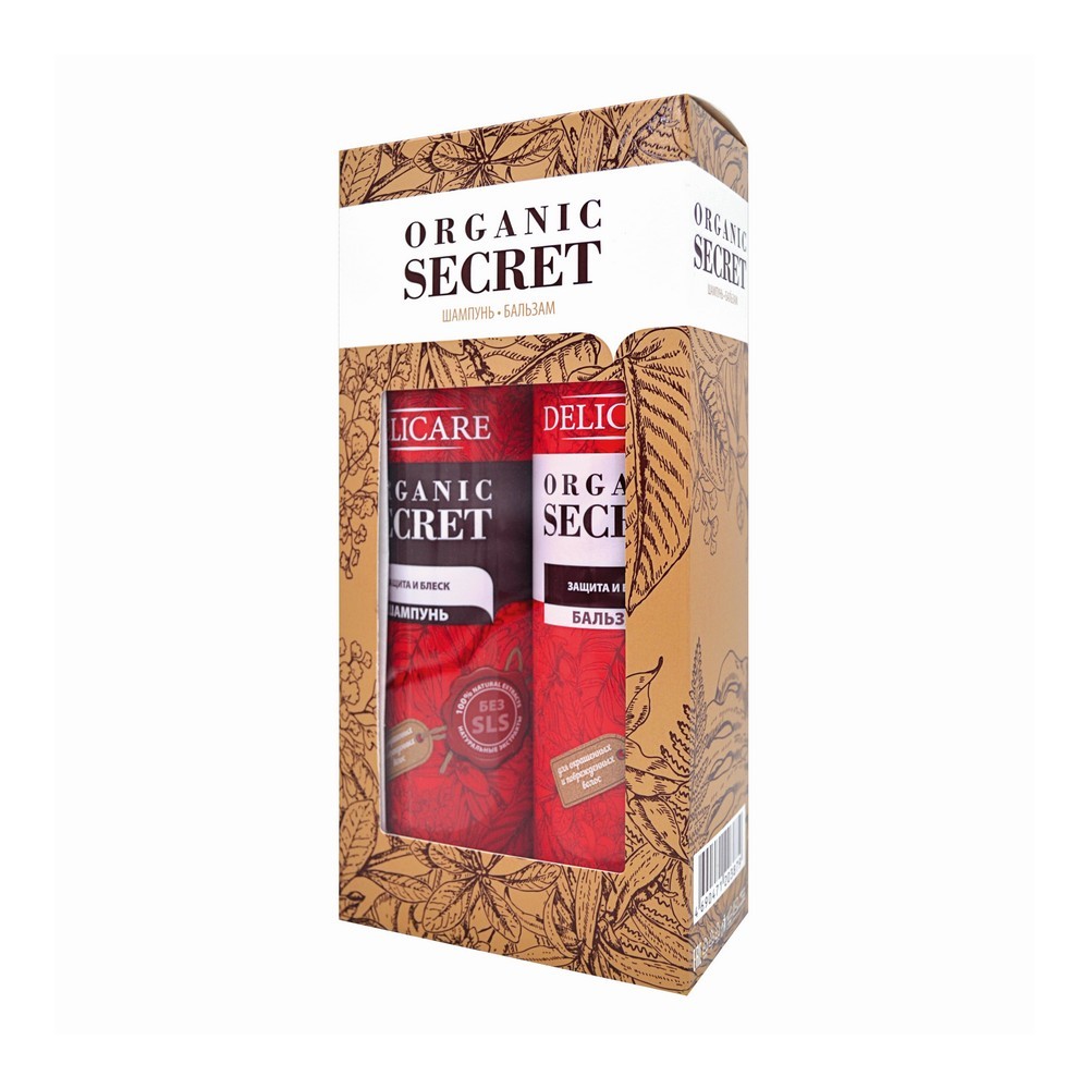 Женский Подарочный набор Delicare Organic Secret " защита и блеск " ( шампунь для волос + бальзам для волос " )
Женский Подарочный набор Delicare Organic Secret " защита и блеск " ( шампунь для волос + бальзам для волос " )