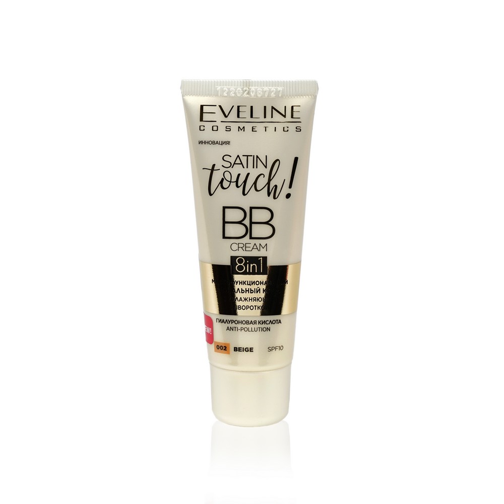 Многофункциональный BB крем для лица Eveline Satin touch! BB Cream 8 в 1 002 Beige 30мл
Многофункциональный BB крем для лица Eveline Satin touch! BB Cream 8 в 1 002 Beige 30мл
