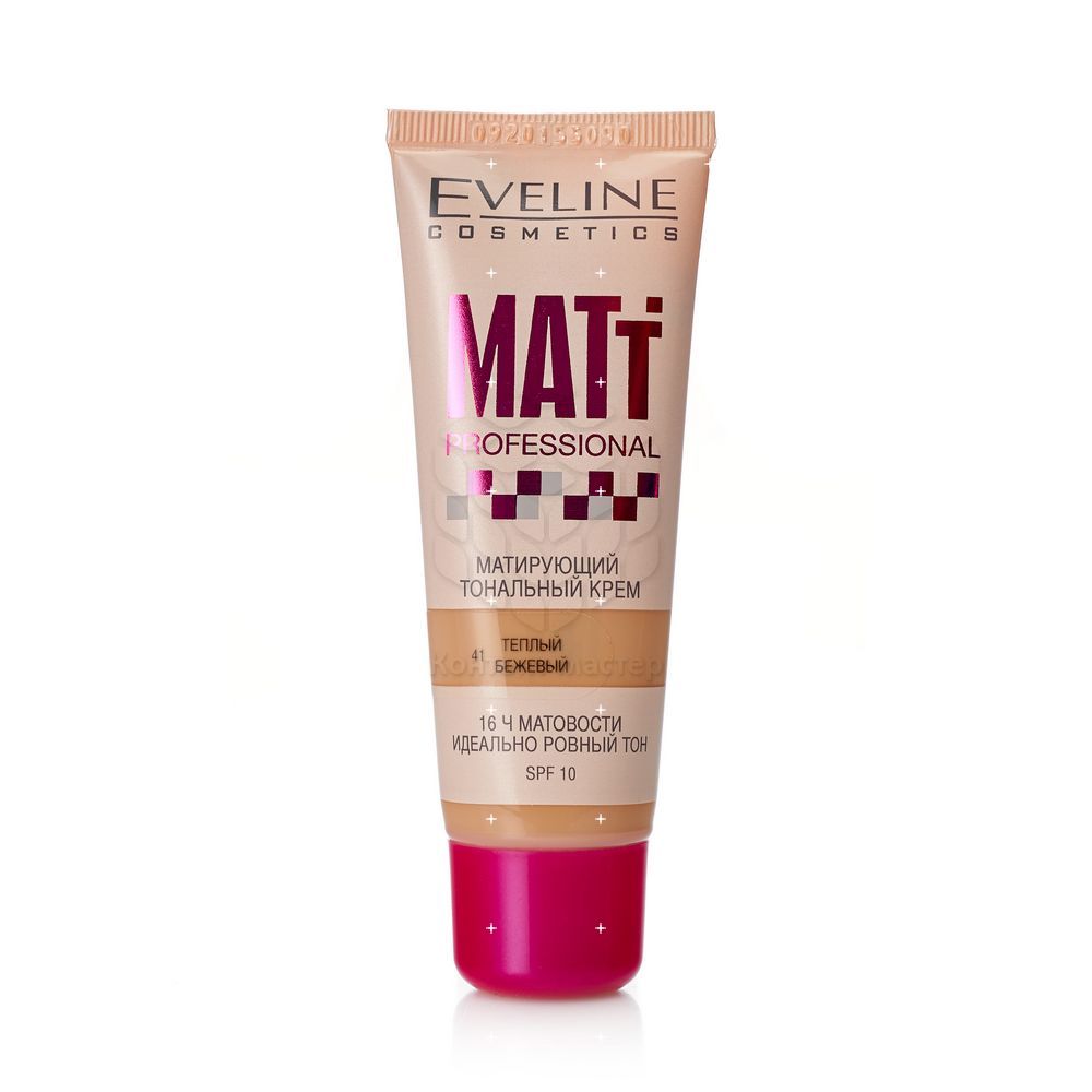 Тональный крем Eveline Matt Professional матирующий для лица 41 Теплый бежевый SPF 10 30мл
Тональный крем Eveline Matt Professional матирующий для лица 41 Теплый бежевый SPF 10 30мл