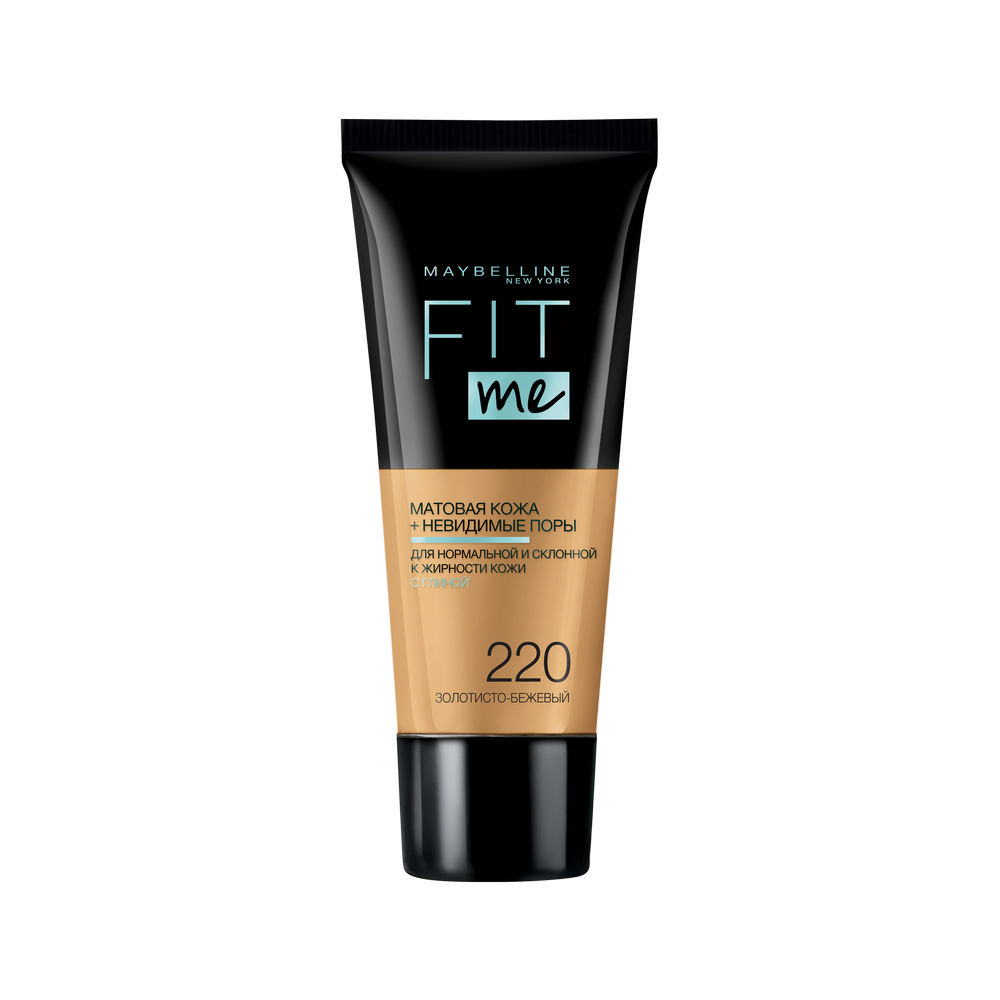 Тональный крем для лица Maybelline New York Fit me! 220 Золотисто-бежевый 30мл
Тональный крем для лица Maybelline New York Fit me! 220 Золотисто-бежевый 30мл