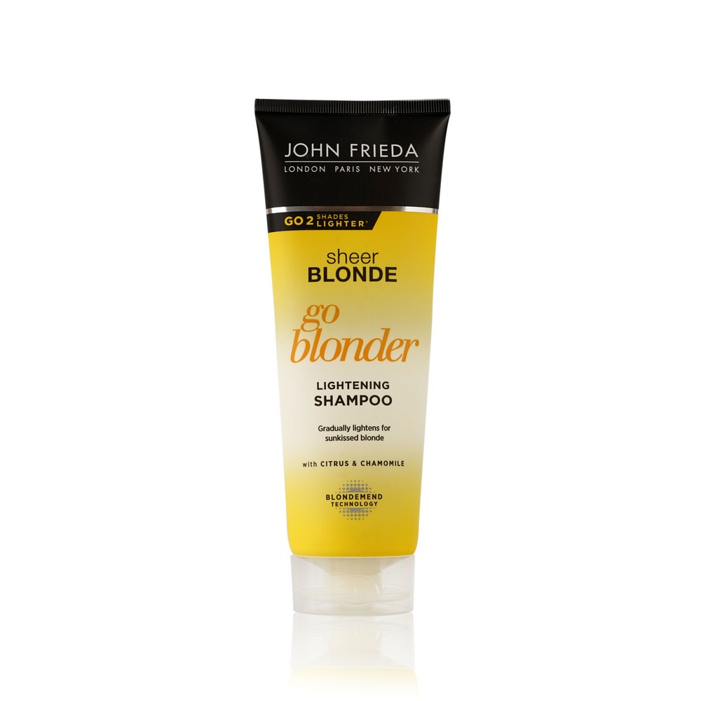 Шампунь для волос John Frieda Sheer Blonde Go Blonder осветляющий для натуральных , мелированных и окрашенных волос 250мл
Шампунь для волос John Frieda Sheer Blonde Go Blonder осветляющий для натуральных , мелированных и окрашенных волос 250мл