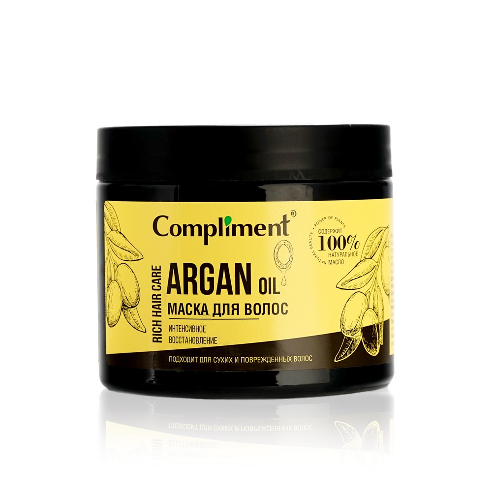 Маска для волос Compliment Rich Hair Care Argan Oil " Интенсивное восстановление " 400мл
Маска для волос Compliment Rich Hair Care Argan Oil " Интенсивное восстановление " 400мл