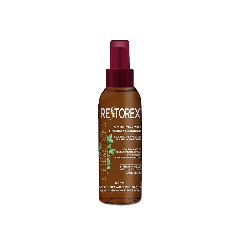 Восстанавливающее масло для волос Restorex Speed & Strong с экстрактом плюща и витамином Е 100мл
Восстанавливающее масло для волос Restorex Speed & Strong с экстрактом плюща и витамином Е 100мл