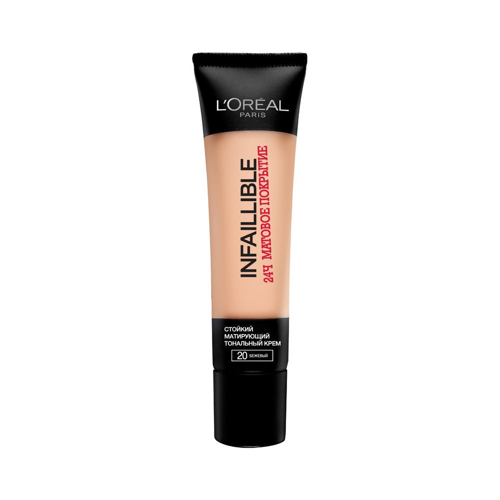 Матирующий тональный крем L`Oreal Paris Infaillible 24часа Матовое покрытие для лица 20 Бежевый 35мл
Матирующий тональный крем L`Oreal Paris Infaillible 24часа Матовое покрытие для лица 20 Бежевый 35мл