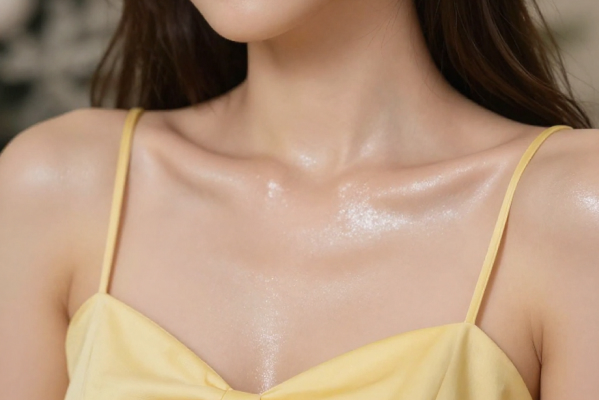 Сияй как звезда: тренд на блестящие ключицы.