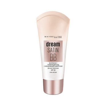 BB крем Maybelline New York Dream Satin ВВ" Мгновенное сияние " 8 в1 для лица Очень светлый 30мл