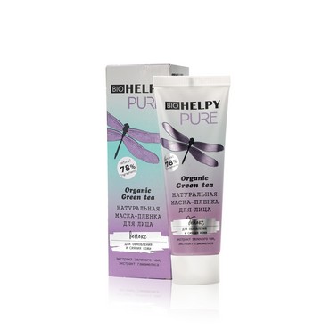 Натуральная маска - пленка для лица Biohelpy Pure " детокс " 75мл
