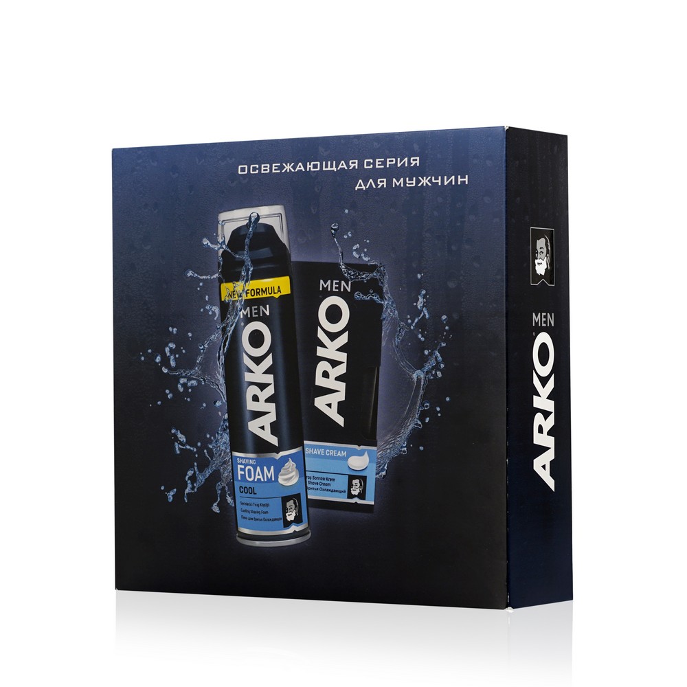 

Мужской Подарочный набор Arko Cool ( пена для бритья + крем после бритья )
