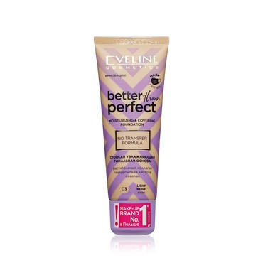 Тональный крем для лица Eveline Better than Perfect 03 30мл