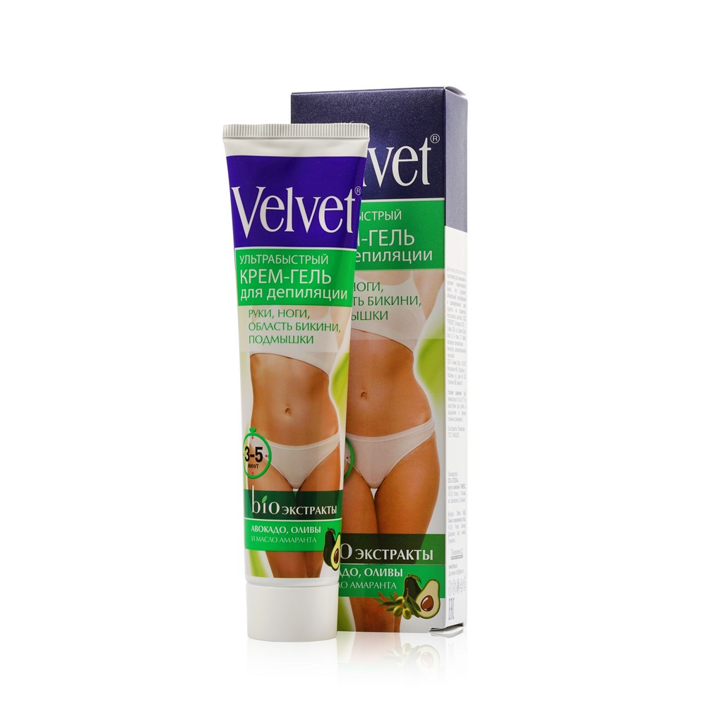 

Крем - гель для депиляции Velvet ультрабыстрый для зоны бикини 125мл