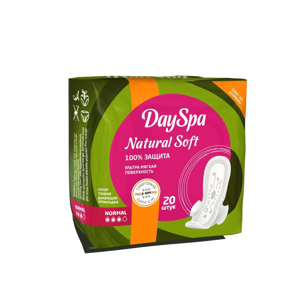 

Гигиенические прокладки Day Spa Natural Soft Normal 20шт