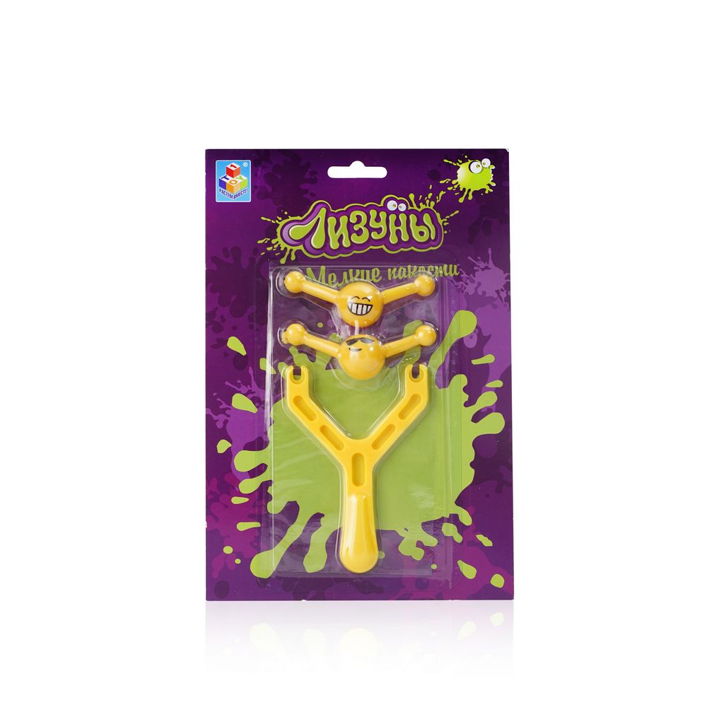 

Лизун 1 Toy Мелкие пакости " Рогатка с рожицами "