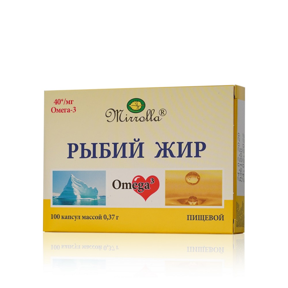 Капсулы Mirrolla Рыбий жир 100шт mirrolla mirrolla l карнитин капсулы 450 мг