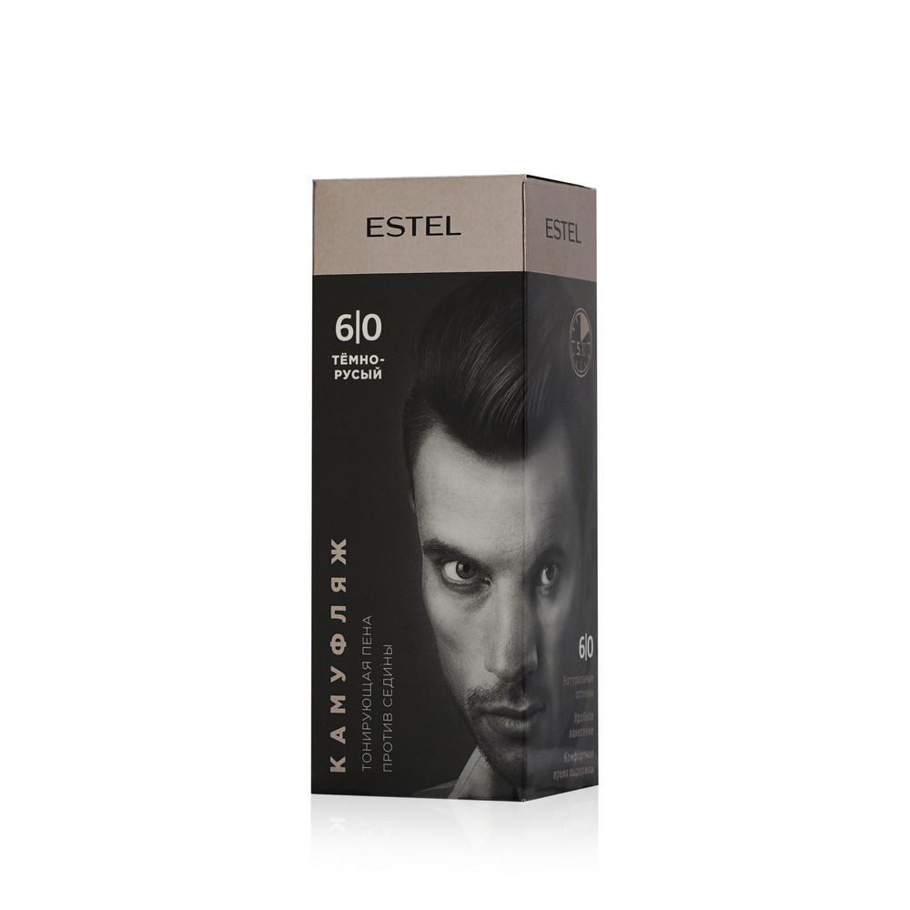 

Тонирующая пена против седины Estel Alpha Homme Color Камуфляж 6/0 Тёмно-русый