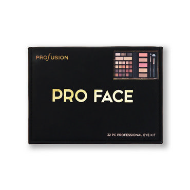 Набор для макияжа глаз Profusion Pro Face ( воск для бровей + тени для бровей + хайлайтер кремовый для лица + тени для век + румяна для лица + хайлайтер для лица + пудра - бронзер + кисти )