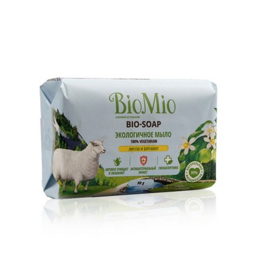 Туалетное мыло BioMio " Литсея и бергамот " 90г