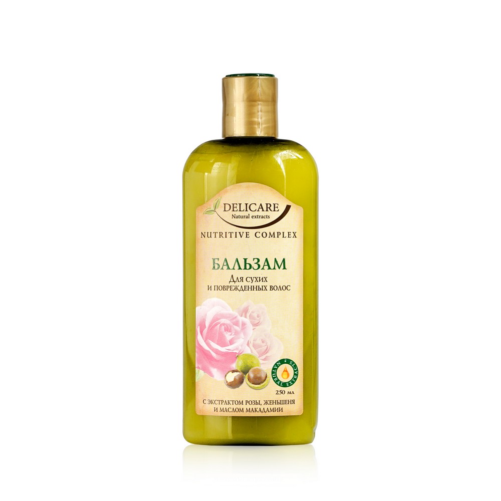 Бальзам Delicare Natural Extracts для сухих и поврежденных волос 