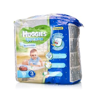 Подгузники - трусики Huggies для мальчиков 7-11кг 19шт