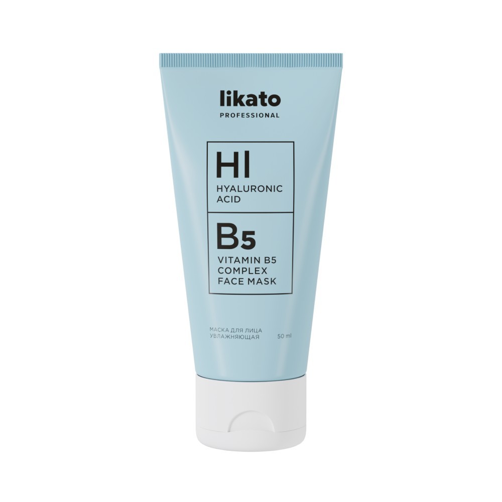 Гиалуроновая маска для лица Likato Professional  Hyaluronic Acid , Vitamin B5  50мл тоник для лица с гиалуроновой кислотой likato professional hl 2% hyaluronic acid b5 vitamin b5 tonic 150 мл