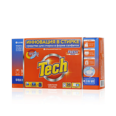 Средство для стирки в листах Tech " Fresh breeze " 36шт