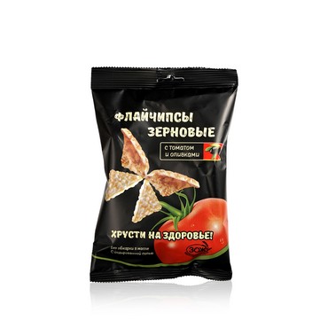 Хлебцы Флайчипсы зерновые с томатами и оливками 40г