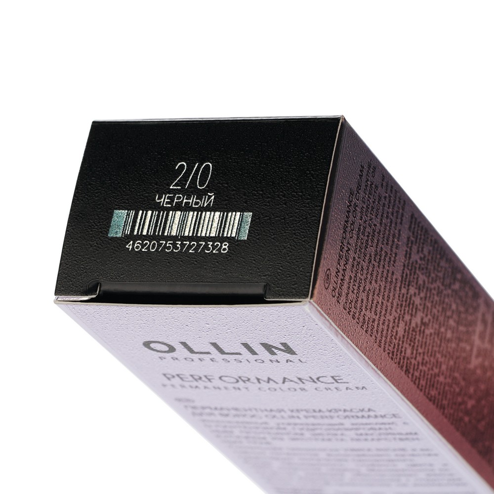 

Крем - краска для волос Ollin Professional Performance 2/0 Черный 60мл