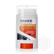 Крем - блеск Silver для обуви с винтовым механизмом , черный 50мл