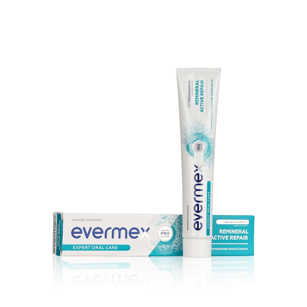 Зубная паста Evermex  Remineral Active Repair  75мл зубная паста evermex active repair 75 мл