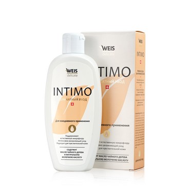 Гель для интимной гигиены WEIS Intimo с молочной кислотой и маслом чайного дерева 250мл