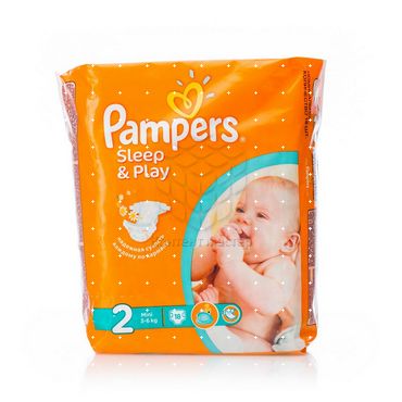 Подгузники Pampers Sleep & Play для детей mini 3-6 кг 18шт