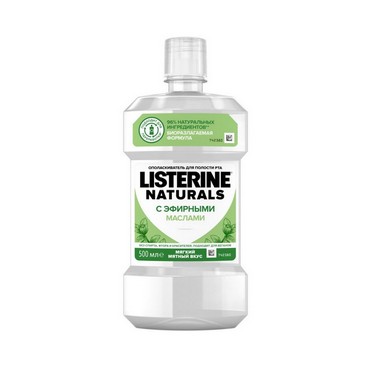 Ополаскиватель для полости рта Listerine " Naturals " с эфирными маслами 500мл