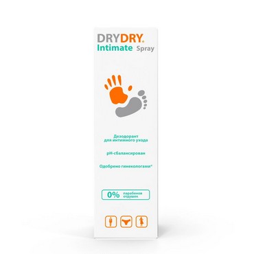 Дезодорант - спрей для интимного ухода Dry Dry Intimate Spray универсальный 50мл