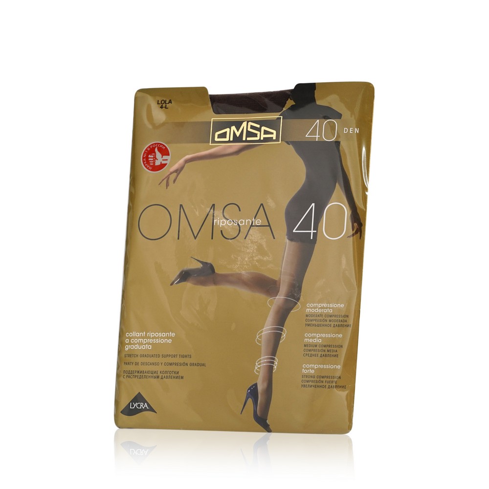 

Женские колготки Omsa Riposante 40den lola 4 размер 4 размер