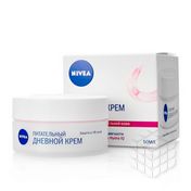 Питательный дневной крем Nivea Aqua Effect для лица для сухой и чувствительной кожи 50мл