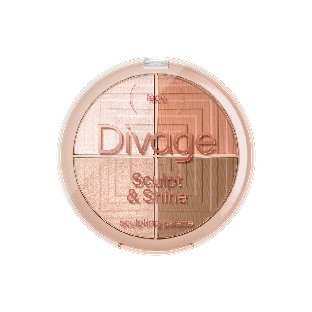 

Палетка для скульптурирования лица Divage Sculpt & Shine 12г