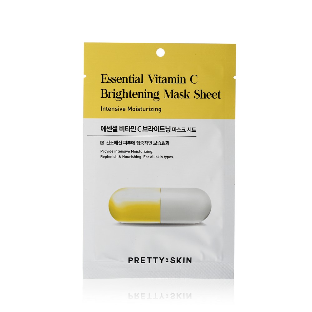 

Маска для лица против пигментации Prettyskin " Essential Vitamin C " с витамином C 25мл