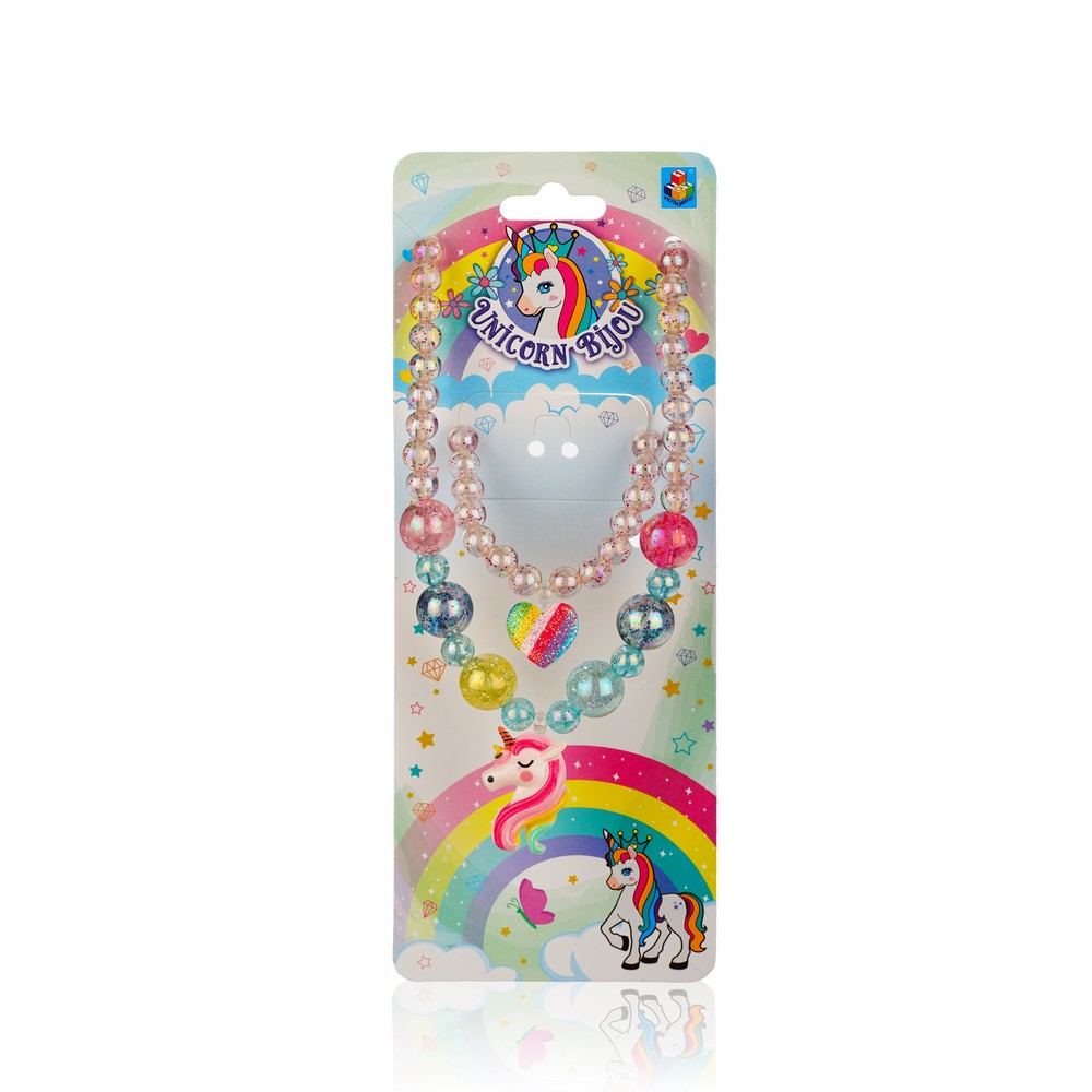 

Набор украшений 1 Toy Unicorn Bijou ( бусы с единорогом + браслет с сердечком )