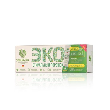 Стиральный порошок Synergetic гипоаллергенный , универсальный , в стиках 4шт
