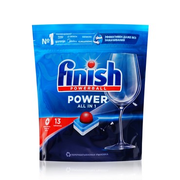 Таблетки для посудомоечных машин Finish Power All in 1 , 13шт