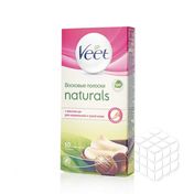 Восковые полоски Veet Naturals для депиляции , с маслом Ши 10шт
