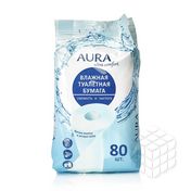 Влажная туалетная бумага Aura Ultra Comfort " Свежесть и Чистота " 80шт