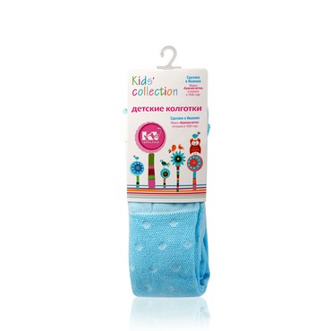Детские колготки Красная ветка Kids Collection С-1817 , Бирюза , р.104-110 (16)